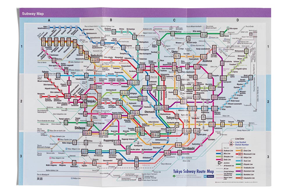 Tokyo's metro map