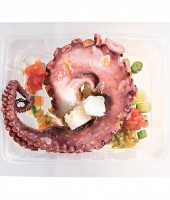 Octopus with green salsa
